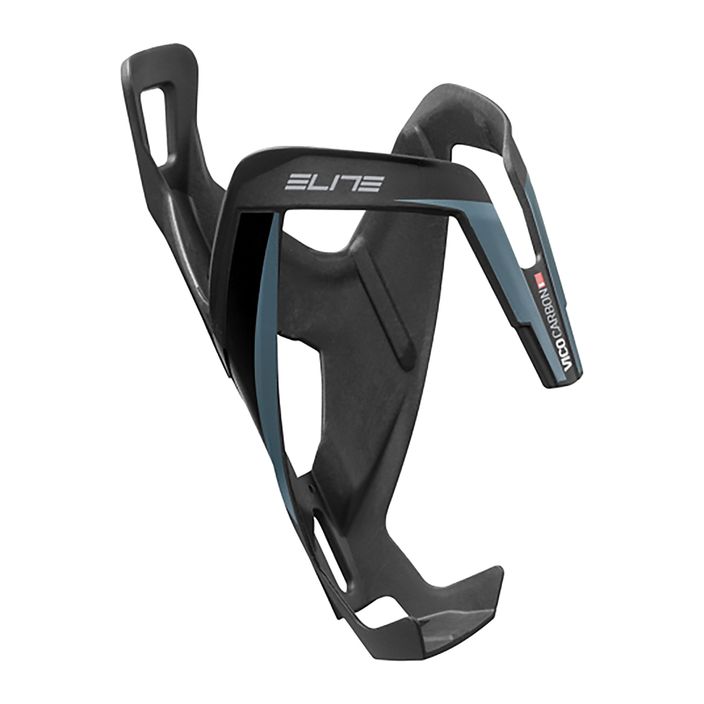 Elite Vico Carbon matt/blue graphic bottle cage 2