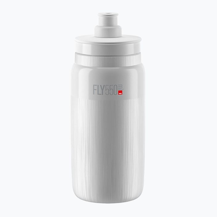 Elite FLY Tex 550 ml white/grey logo bike bottle 2