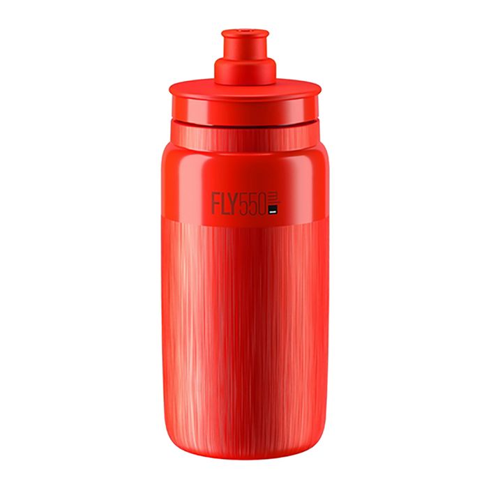 Elite FLY Tex 550 ml red/grey logo bike bottle 2