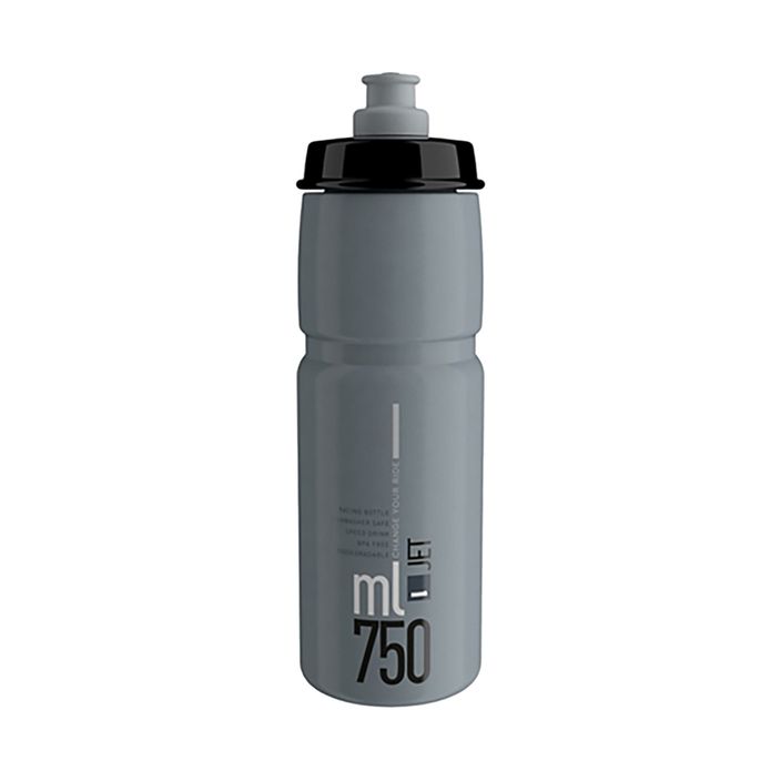 Elite Jet bicycle bottle 750 ml grey/black logo 2