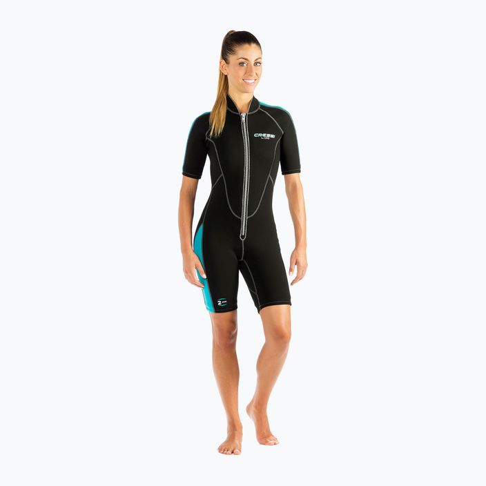 Cressi Lido 2 mm women's diving wetsuit black-blue LV457001
