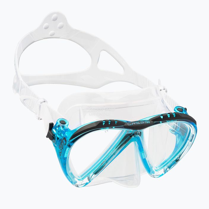 Cressi Lince blue/clear diving mask DS311063 6