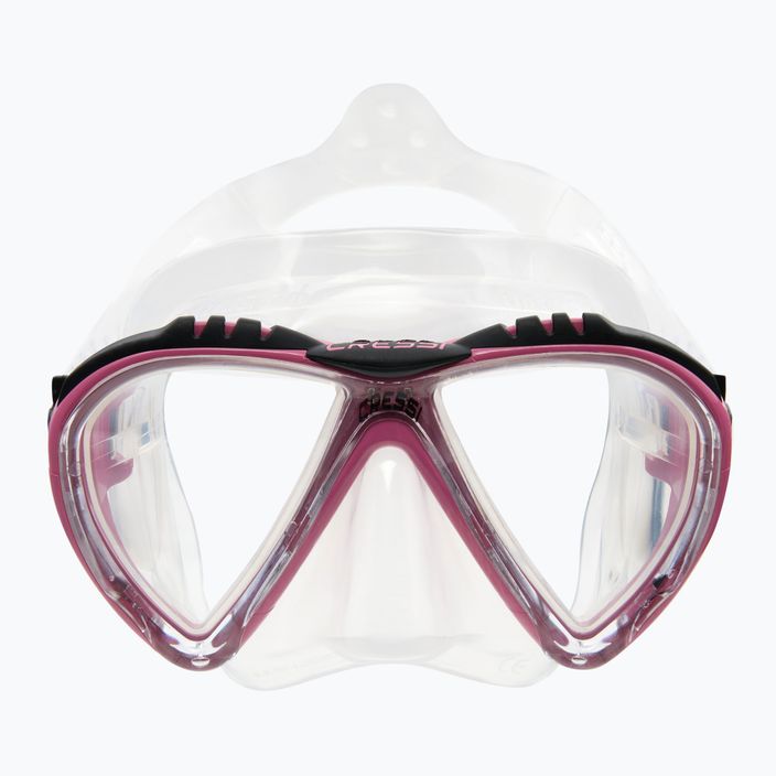 Cressi Lince pink/colourless diving mask DS311040 2