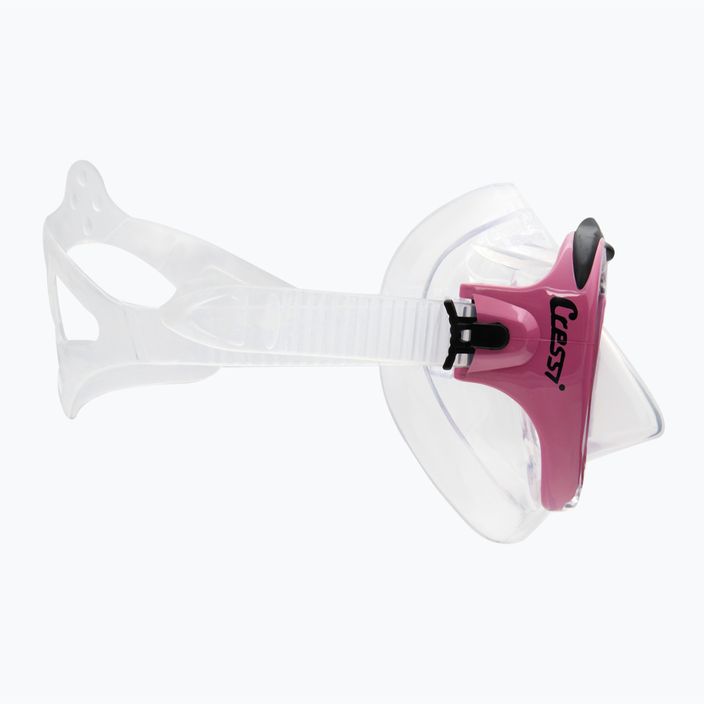Cressi Lince pink/colourless diving mask DS311040 3