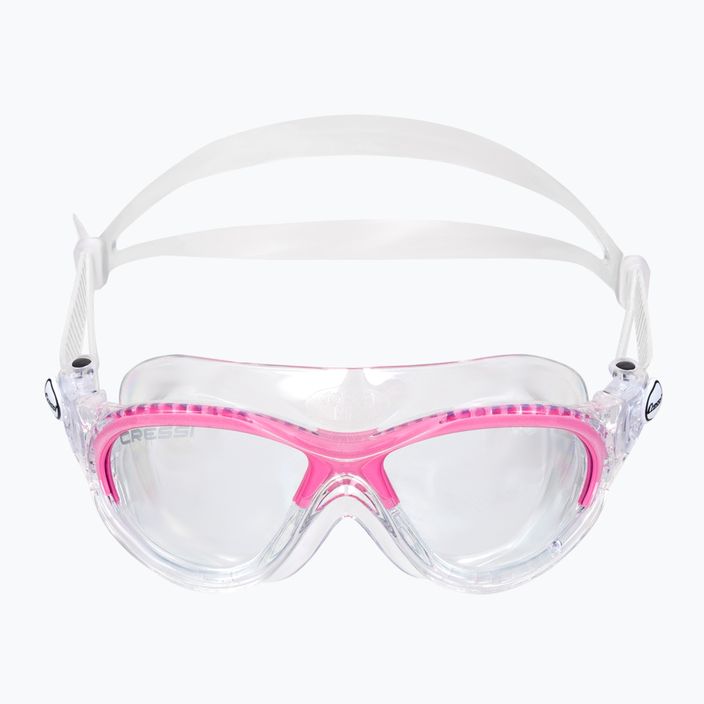 Cressi Mini Cobra clear/pink children's swim mask DE202040 2