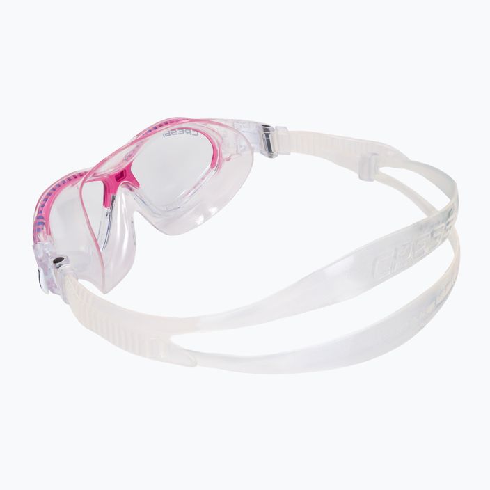 Cressi Mini Cobra clear/pink children's swim mask DE202040 4