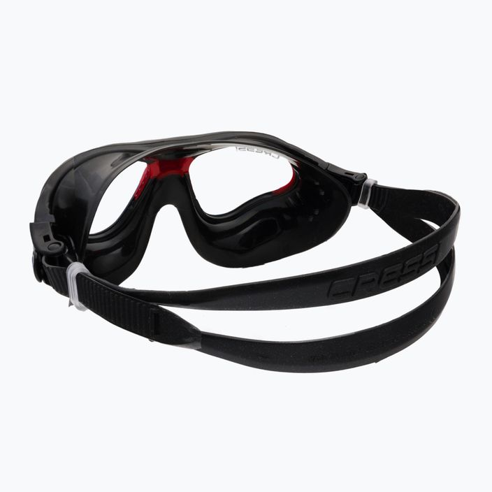 Cressi Cobra swim mask black/black red DE201991 4
