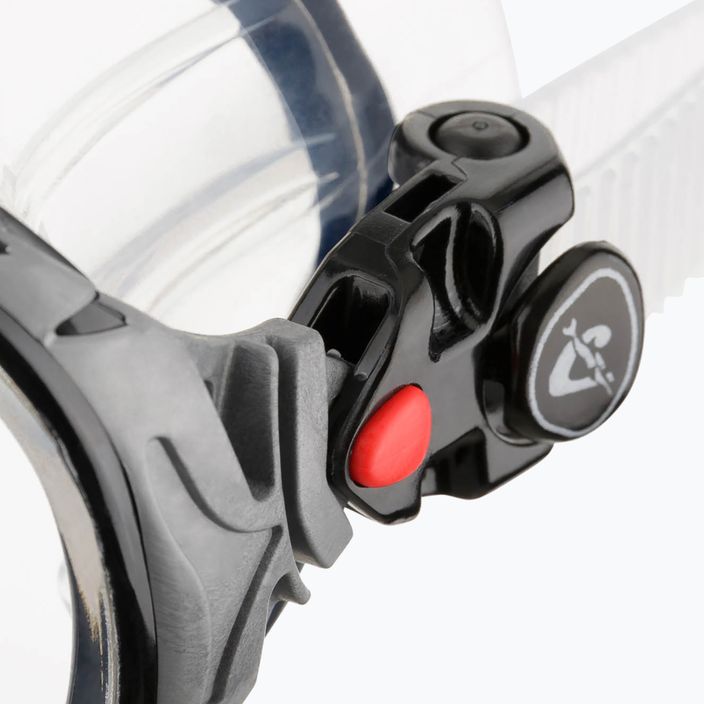 Cressi Big Eyes Evolution clear/red diving mask 4