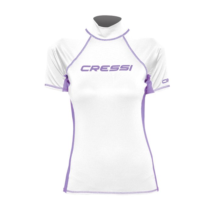 Women's swim shirt Cressi Rash Guard S/SL white and purple LW476802 2
