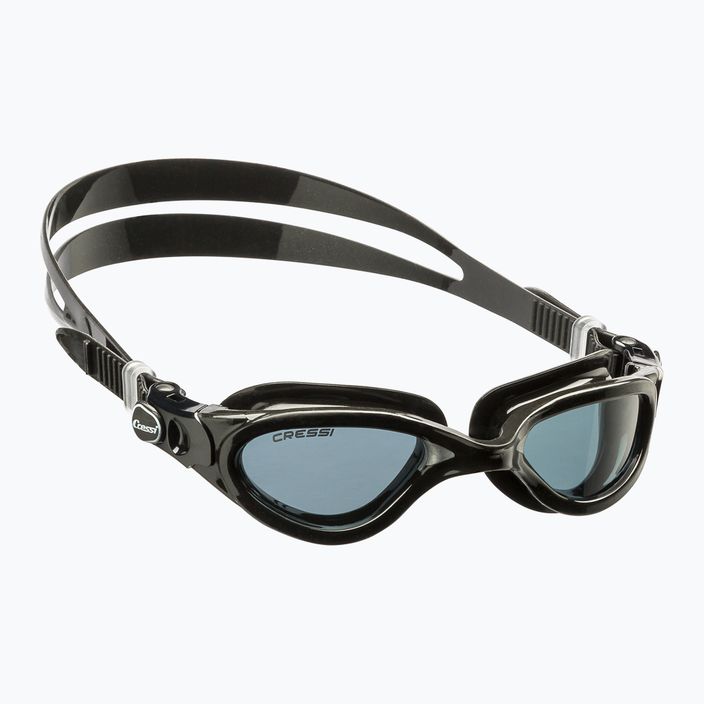 Cressi Flash black/black grey smoked swim goggles DE202392 5