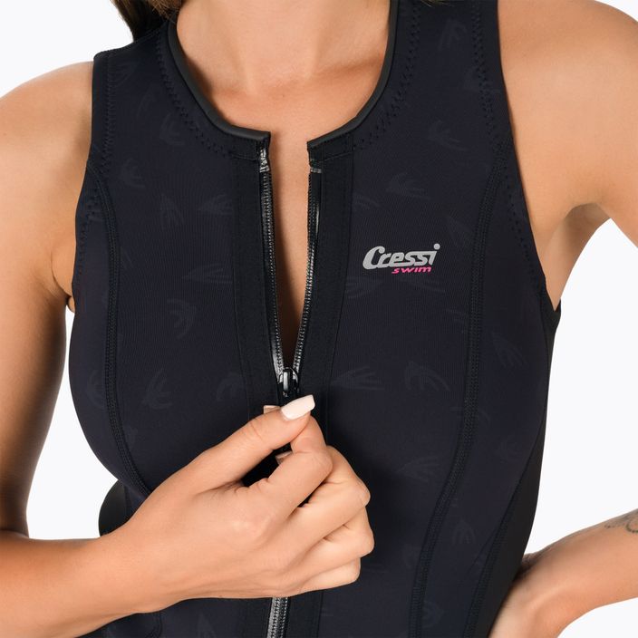 Women's neoprene one-piece swimsuit Cressi Termico 2 mm black DG000502 5