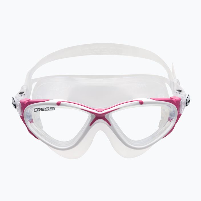 Cressi Planet clear/white pink swim mask DE202640 2