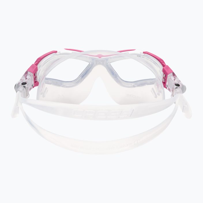 Cressi Planet clear/white pink swim mask DE202640 5