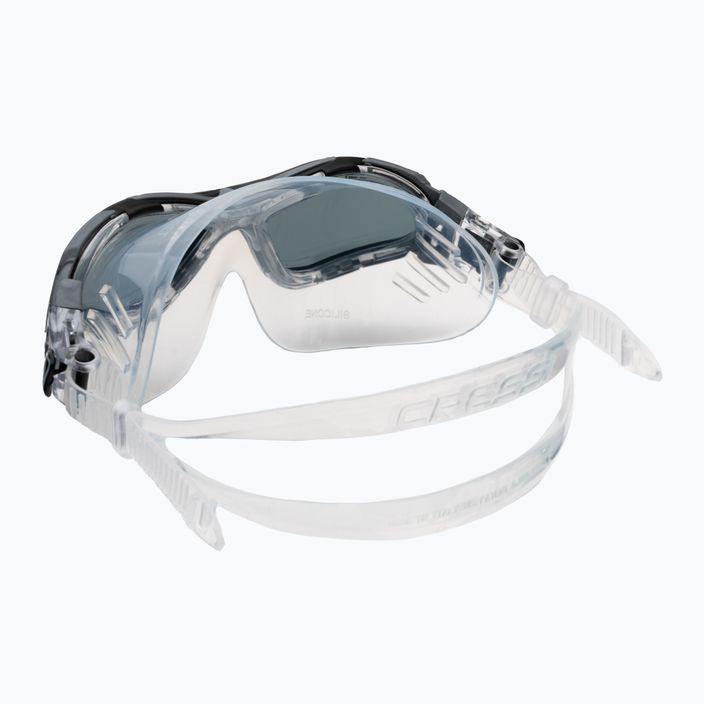 Cressi Planet clear/black silver smoked swim mask DE202651 5