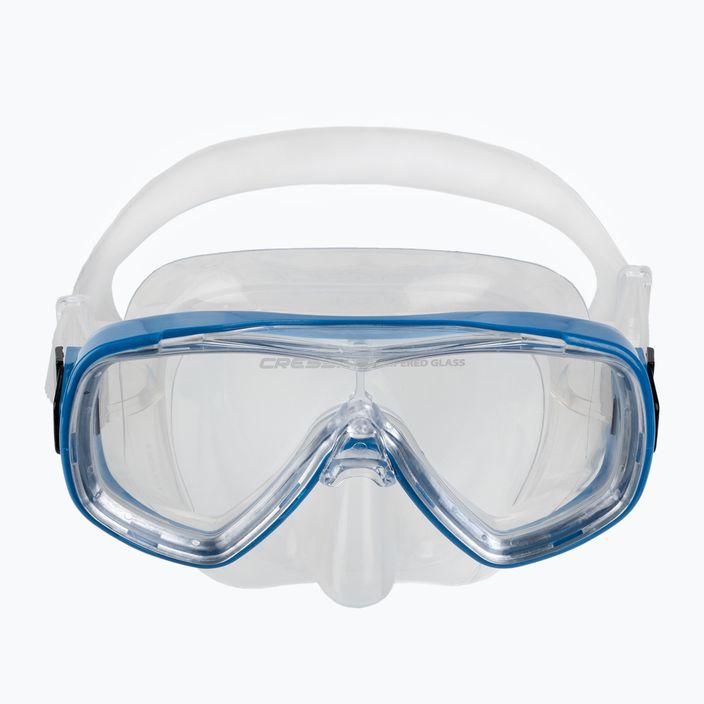 Cressi Ondina children's snorkel kit + top clear blue DM1010132 2