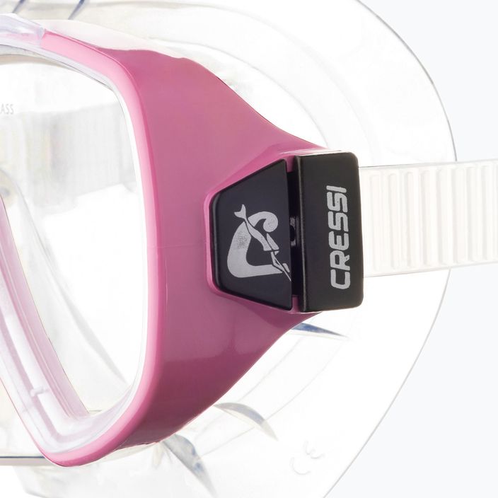 Cressi Onda clear/pink diving mask 4