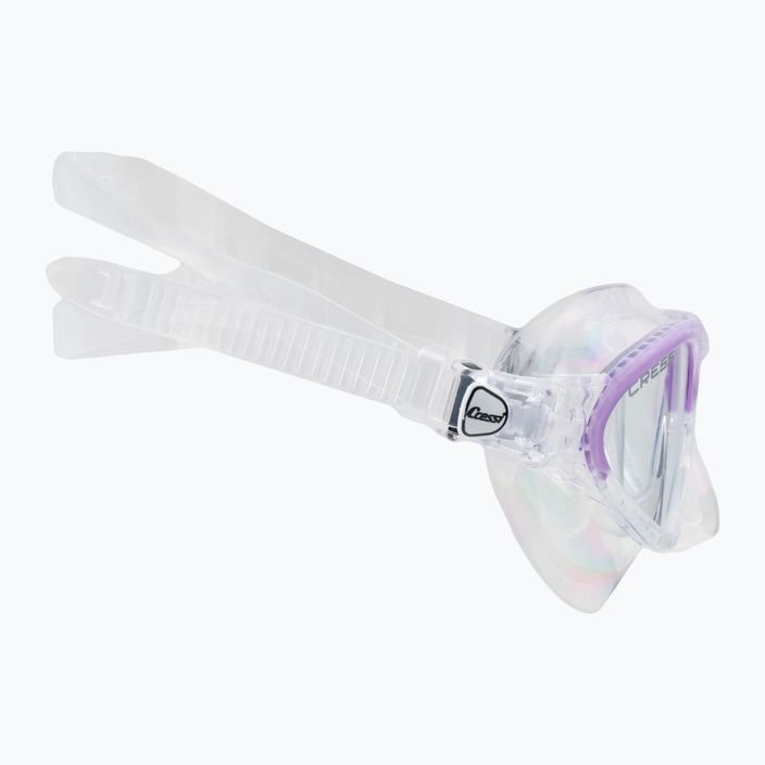 Cressi Moon children's diving mask purple and clear DN200641 3