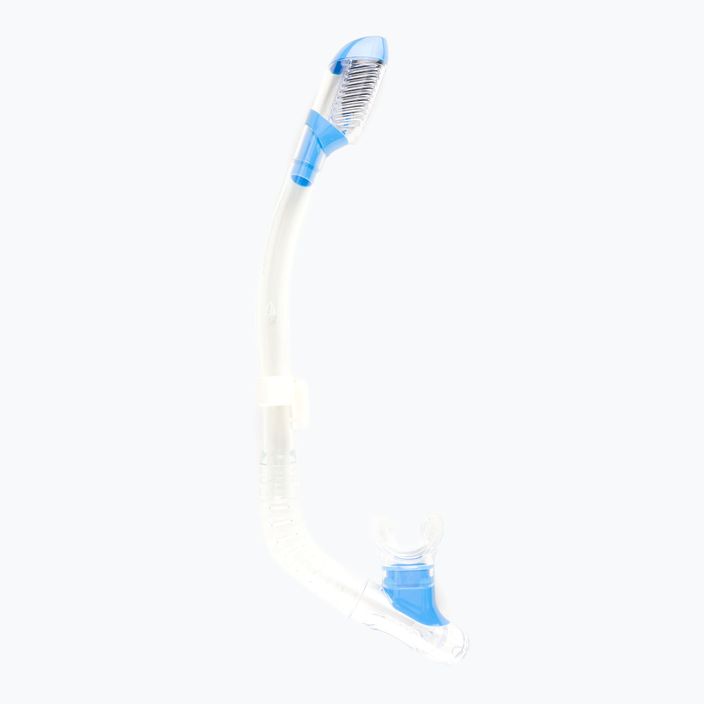 Cressi Mini Dry children's snorkel clear blue ES258