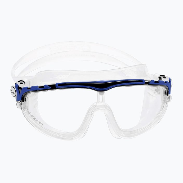 Cressi Skylight clear/black blue swim mask DE203320 6