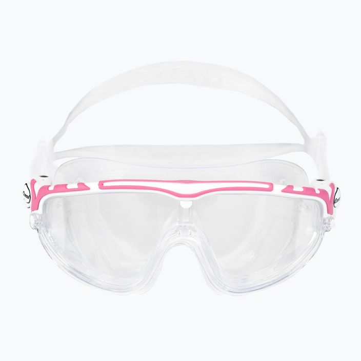 Cressi Skylight clear/white pink swim mask DE203340 2