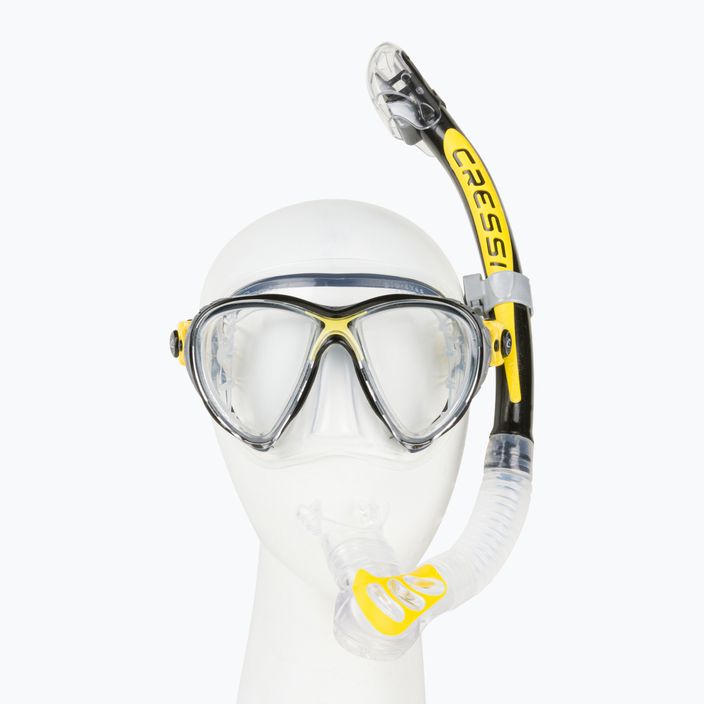 Cressi Big Eyes Evolution + Alpha Ultra Dry dive set yellow DS337010