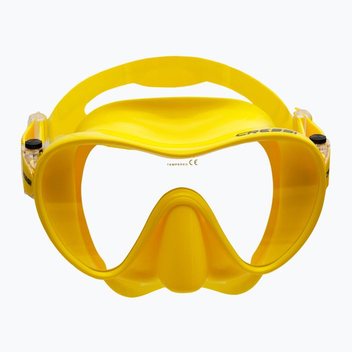 Cressi F1 diving mask yellow ZDN281010 2