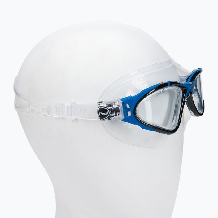 Cressi Planet clear/blue white swim mask DE202722