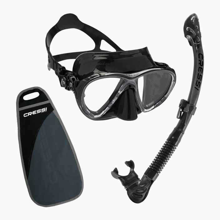 Cressi Big Eyes Evolution + Alpha Ultra Dry dive set black WDS337550