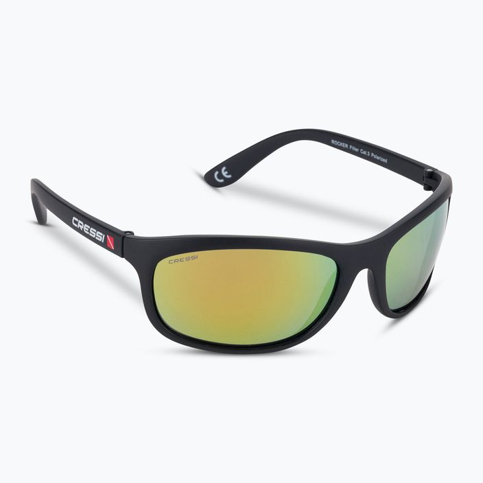 Cressi Rocker black/orange mirrored sunglasses XDB100018