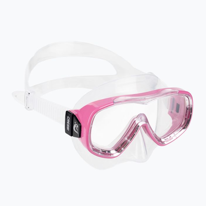 Cressi Piumetta children's snorkelling mask clear pink DN200540