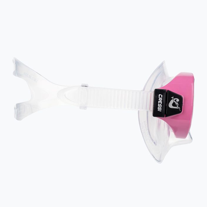 Cressi Piumetta children's snorkelling mask clear pink DN200540 3
