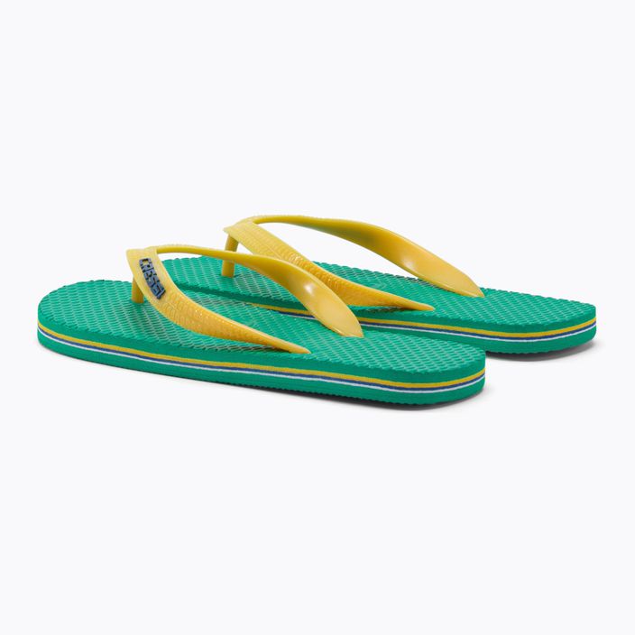 Cressi Beach flip flops green and yellow XVB9539235 2