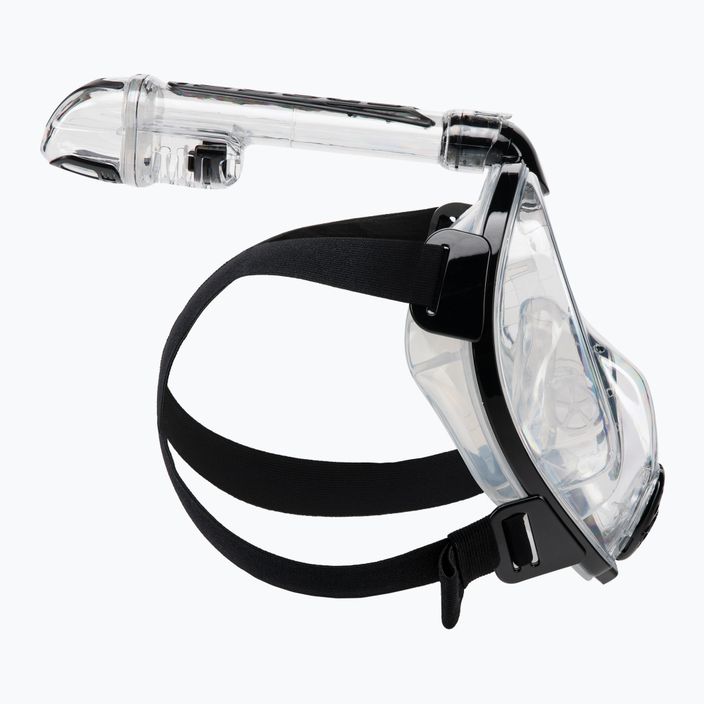 Cressi Duke Dry full face mask for snorkelling clear and black XDT000050 3