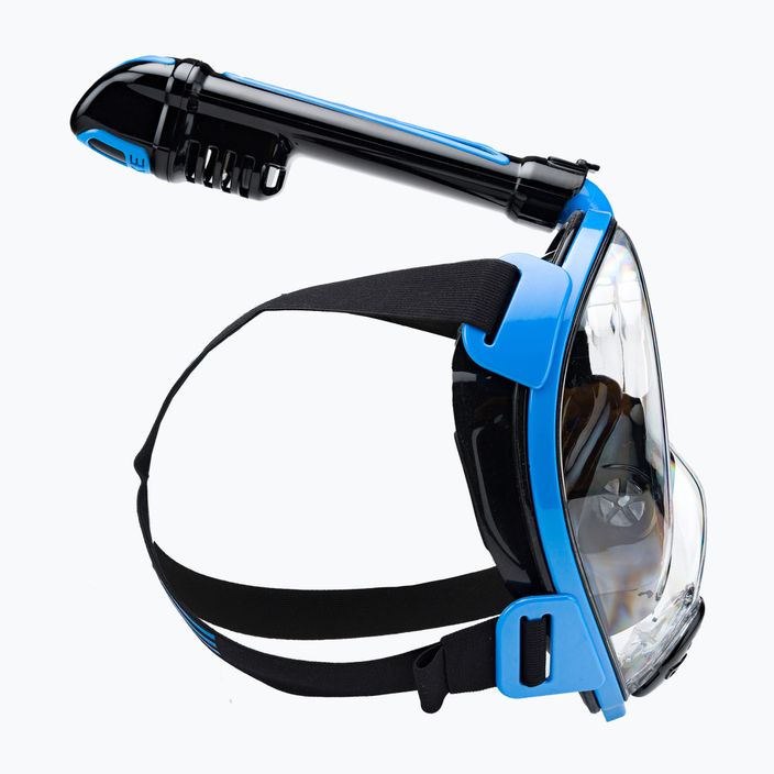 Cressi Duke Dry full face mask for snorkelling black and blue XDT005020 3