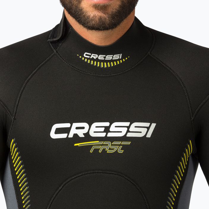 Cressi Fast Monopiece 5 mm men's diving suit black LR108502 4