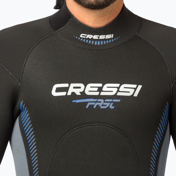 Cressi Fast Monopiece 7 mm men's diving suit black LR108703 4