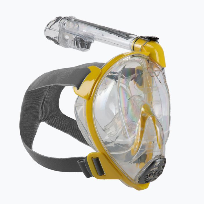 Cressi Duke Dry full face mask for snorkelling yellow XDT000010