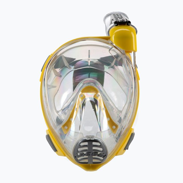 Cressi Duke Dry full face mask for snorkelling yellow XDT000010 2