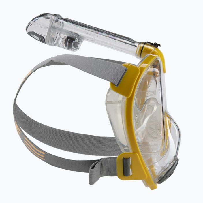 Cressi Duke Dry full face mask for snorkelling yellow XDT000010 3