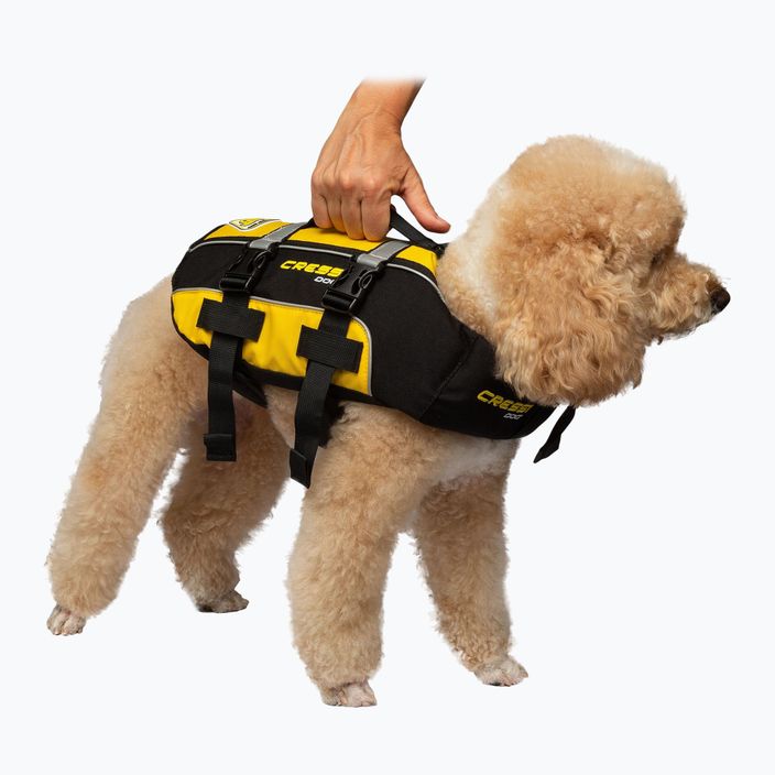 Cressi Dog Life Jacket black/yellow 3