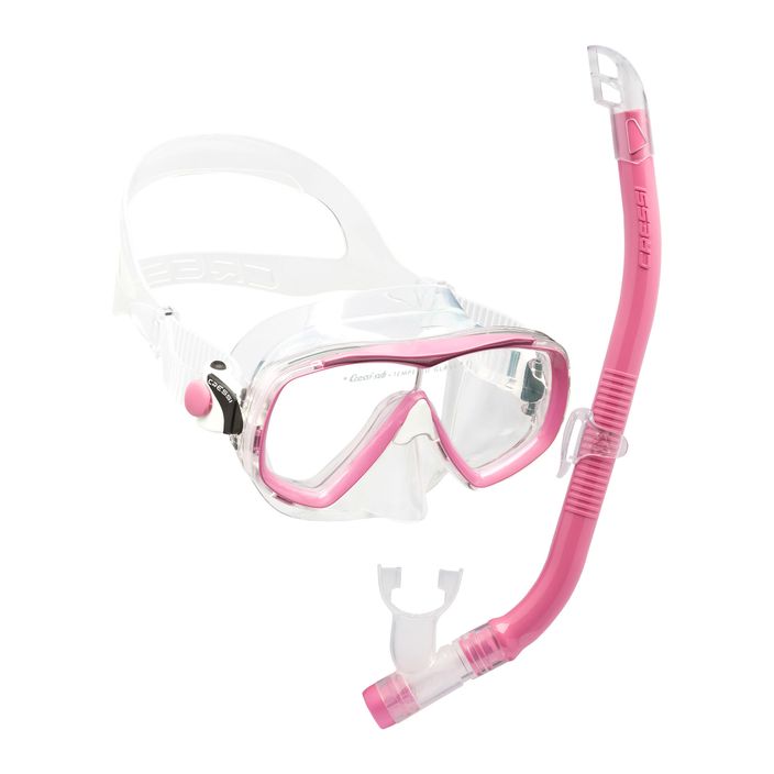Cressi Estrella Jr children's snorkel kit + top pink DM350040 2