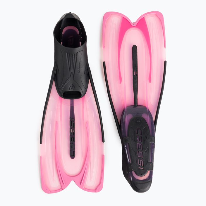 Cressi Agua pink snorkel fins CA206435 2