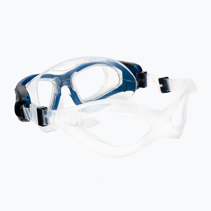 Cressi Galileo blue metal swim mask DE205055 4