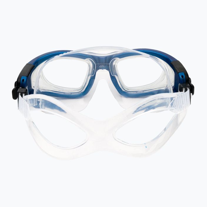 Cressi Galileo blue metal swim mask DE205055 5