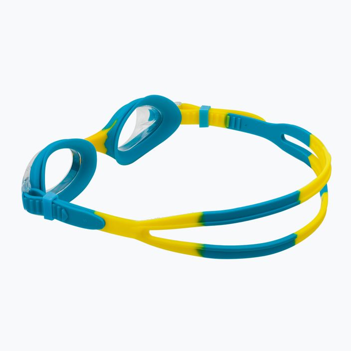Cressi Dolphin 2.0 azure/yellow children's swim goggles USG010210 4
