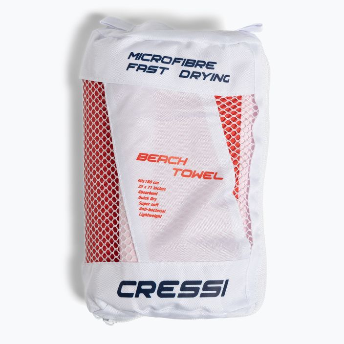 Cressi Microfiber Stripe quick-dry towel red XVA871160 5