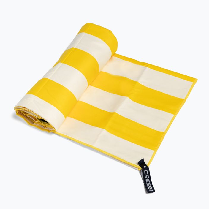 Cressi Stripe beach yellow quick-dry towel XVA871 2