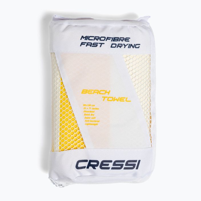 Cressi Stripe beach yellow quick-dry towel XVA871 5