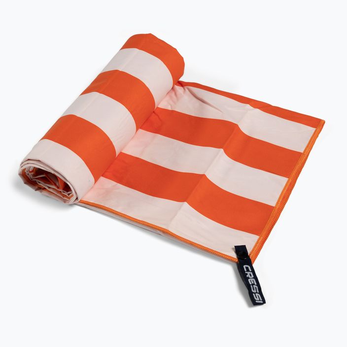 Cressi Microfiber Stripe quick-dry towel orange XVA871180 2