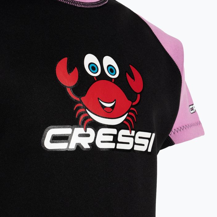 Cressi Smoby Shorty 2 mm children's swimming foam black and pink XDG008301 3